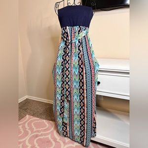Strapless maxi dress! Size Medium
